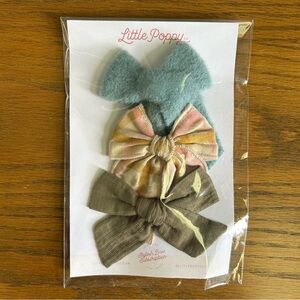 Little Poppy Hair Clip Set - NEW!